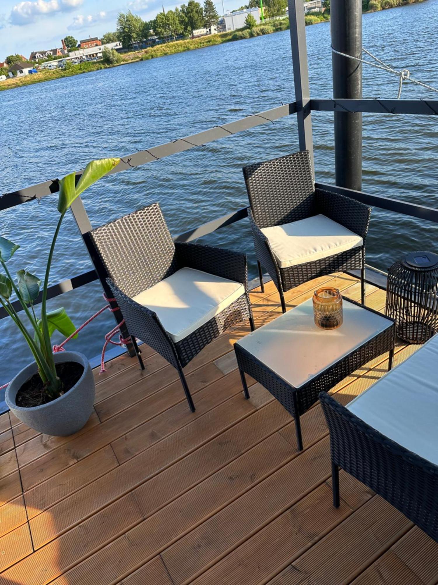 Premium Hausboot Trave Traum Lübeck Exterior foto